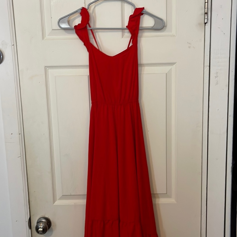 Girls red dress